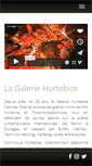 Mobile Screenshot of galerie-hurtebize.com